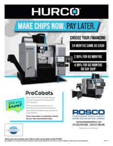 Flyer for Hurco Financing
